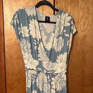 Agnes & Dora Blue and White Floral Maxi Dress